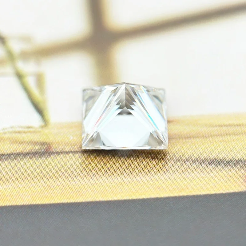 

TOP Moissanite Stone D Color Princess Cut VVS1 Extremely Shiny Artificial Gemstone with Certificate for Jewelry Making