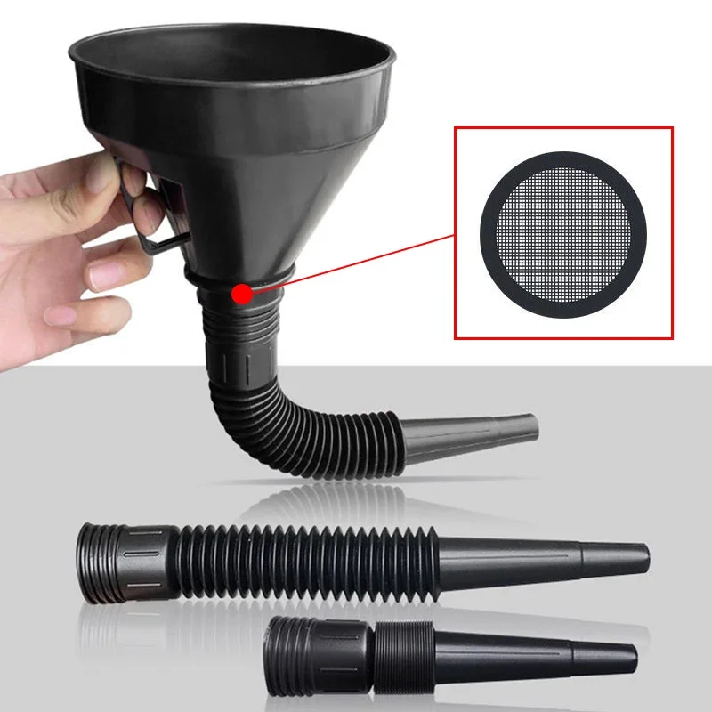 

Refueling Funnel with Filter Car Motorcycle Gasoline Engine Car Motorcycle 2 In 1 Refueling Funnel Fuel Filling Oil Funnel Tool