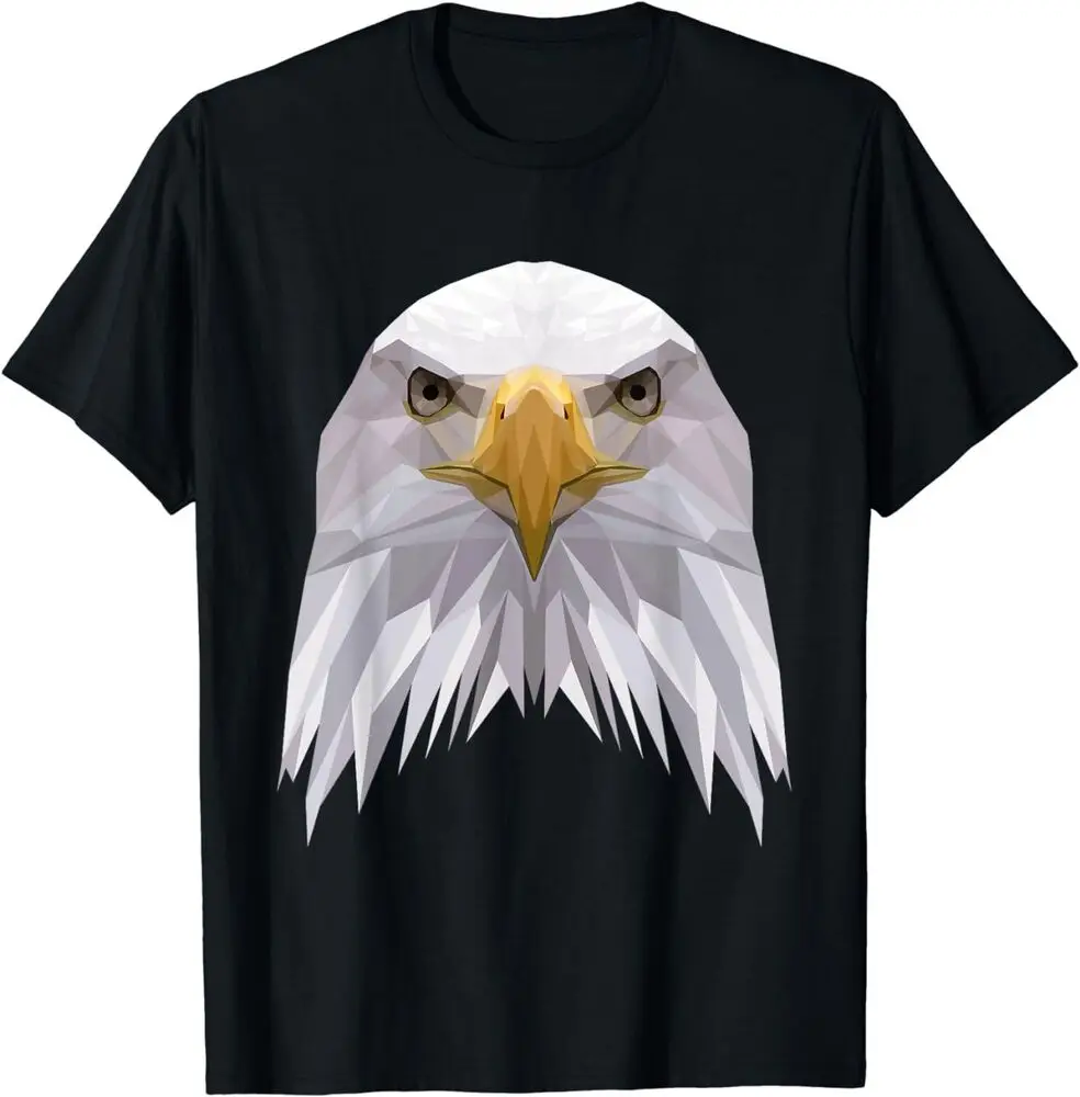 Polygonal American Bald Eagle Geometric Animal  Lover T-ShirtAnime Pattern Clothing Y2K Summer