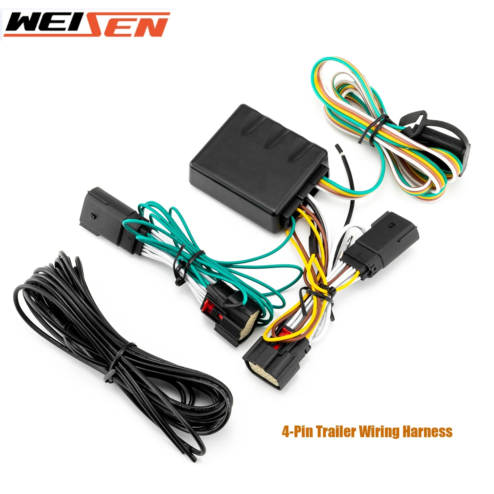 

Car 4-Pin Trailer Wiring Harness w/Connector Plug & Play For 2018+ Jeep Wrangler JL/JLU & Gladiator Car Accessories