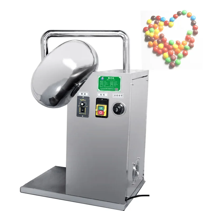 Chocolate Sugar Pan Coating Machine Peanut Coating Machine Automatic Candy Coater