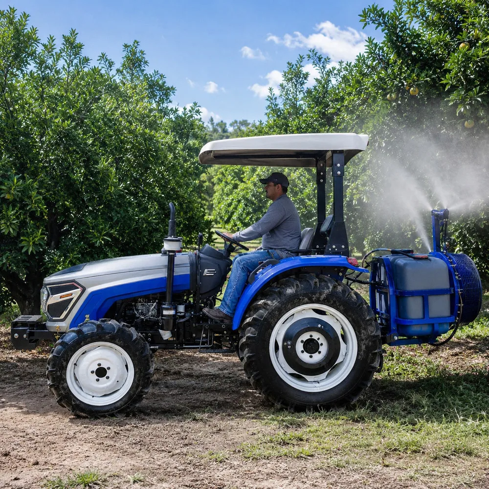 Greenhouse small wheeled tractor 60-180 horsepower 4WD diesel compact agricultural tractor