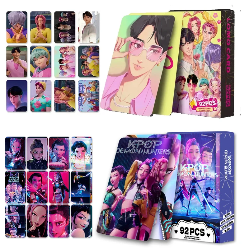 92 шт. Kpop Demon Hunter карты аниме Saja Boys Rumi Mira Zoey Lomo коллекция карт открытка высокого качества печать альбом фотографии