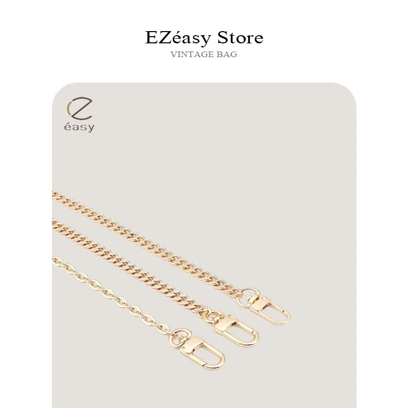 Ezeasy Bag Chain Accessories Pearl Extension Chain Bag Strap Underarm Shoulder Strap Chain Crossbody Handle Portable Short Bag