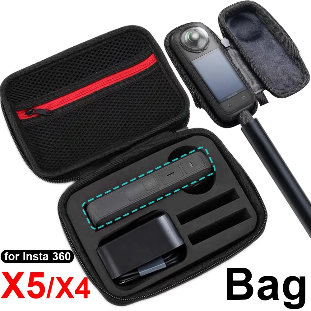 

Чехол для переноски Insta360 X5 X4, портативный ящик для хранения с защитой от царапин, жесткая сумка, дорожный чехол для Insta360 X4 X5, аксессуары