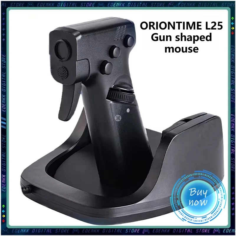 

L25A New Gun Style Gaming Mouse FPS Shooting Mouse Ergonomic Vertical Grip Mice PC Gaming Accessories Gift for Valorant CS Gamer