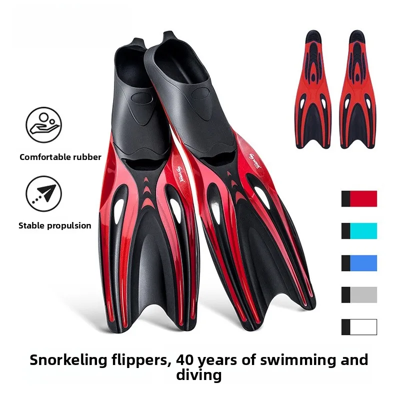 high-aesthetic-value-adult-diving-frog-shoes-rubber-durable-free-snorkeling-wave-cross-border-swimming-fin-footwear