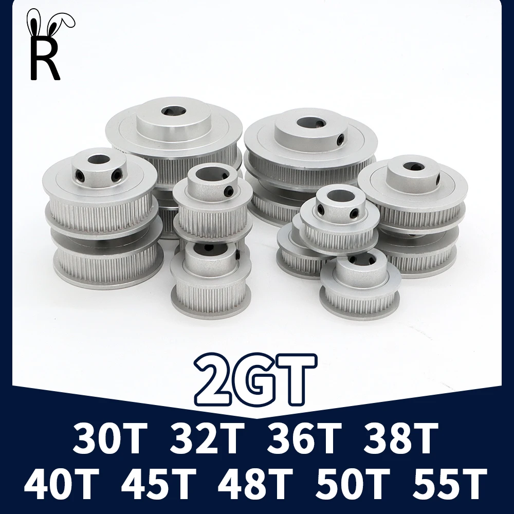 2GT Timing Pulley 30T 32T 36T 38T 40T 45T 48T 50T 55T 30teeth 32teeth 36teeth 38teeth 40teeth 45teeth 48teeth 50teeth 55teeth 2M