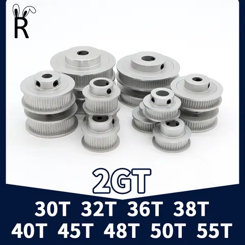 2GT Timing Pulley 30T 32T 36T 38T 40T 45T 48T 50T 55T 30teeth 32teeth 36teeth 38teeth 40teeth 45teeth 48teeth 50teeth 55teeth 2M