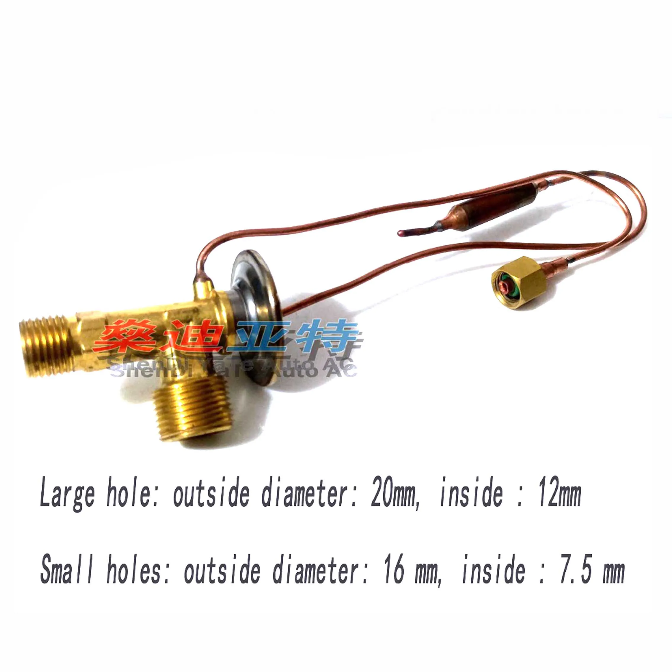 M16 M20 A/C Expansion Valve Thermal Expansion Valve Double Tail Valve For Air Conditioning Evaporator Interface 80220ST7A11