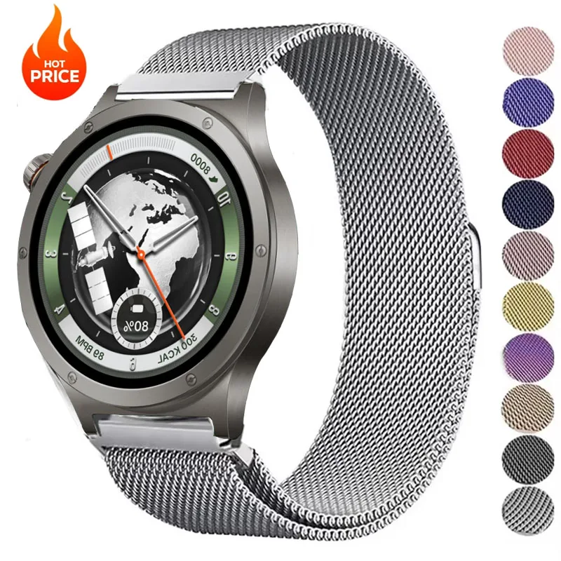 Magnetisches Milanese-Loop-Armband für OnePlus Watch 4 3 2 2R/OnePlus 46mm/Lite Band 22mm Armband Correa für Oppo Watch X X2 X3/4Pro