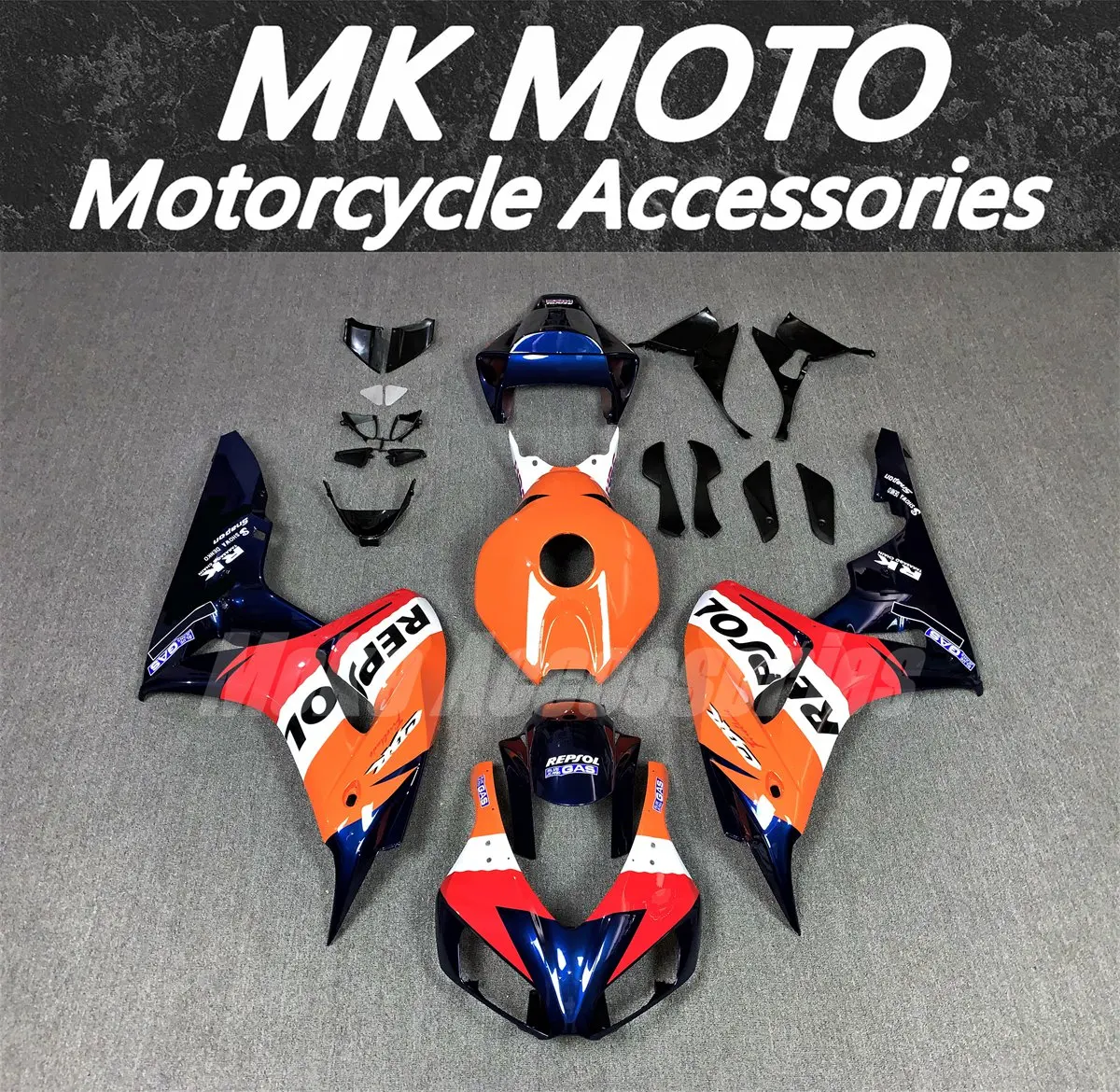 

Moke moto Motorcycle Bodywork Set For Cbr1000rr 2006-2007 Fairings Kit Fit High Quality ABS Injection Orange Blue