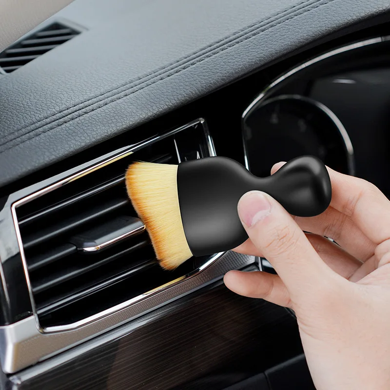Car Interior Cleaning Tool Air Conditioner Air Outlet Cleaning Artifact Brush Car Brush Car Crevice Dust Removal Car Detailing