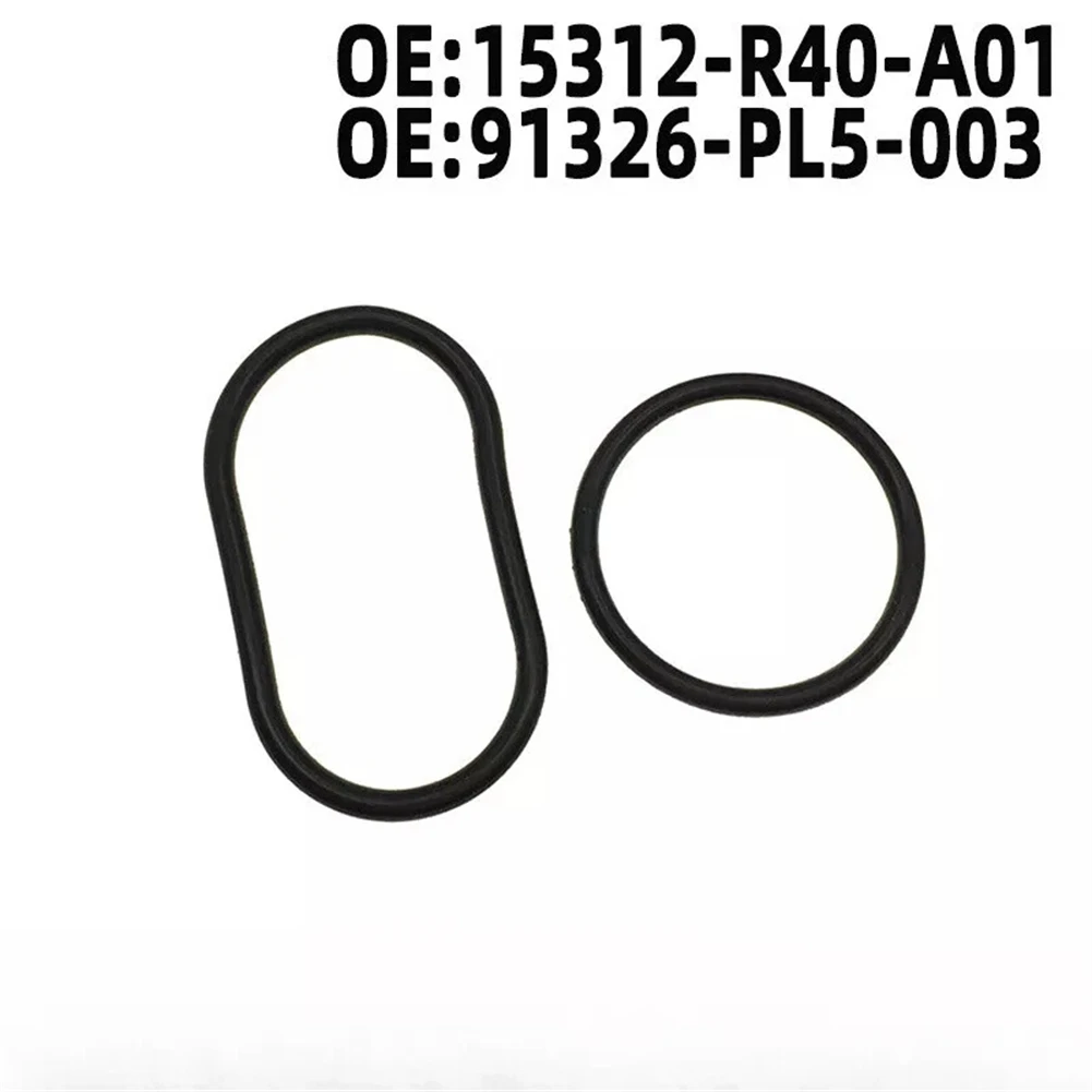 2Pcs Car Engine Oil Filter Sealing O-Ring For Accord CRV 15312-R40- For A01 91326-PL5-003 Rubber Oil Filter Seal Gaskets