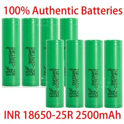 100% original INR18650 25R 18650 2500mAh 3.7V 18650 battery, OpladBare Hoge Stroom lithium battery on 20A