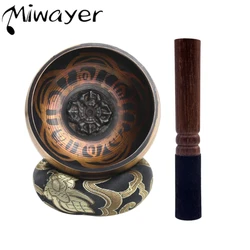 Tibetan Singing Bowl Set Lotus Unique Gift Helpful for Meditation Yoga Relaxation Chakra Healing Prayer and Mindfulness