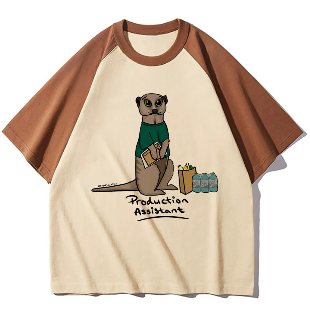 Meerkat Tee women manga funny streetwear t-shirts girl designer clothing