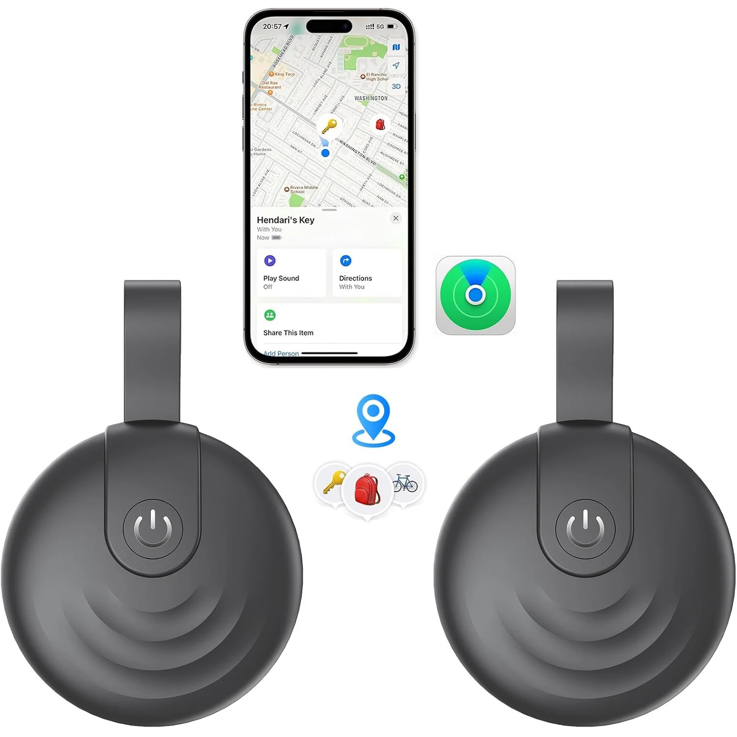 

Портативный трекер для животных и предметов премиум-класса, 1 шт., совместимый с приложением Find My, стильный и минималистичный дизайн для удобного крепления.