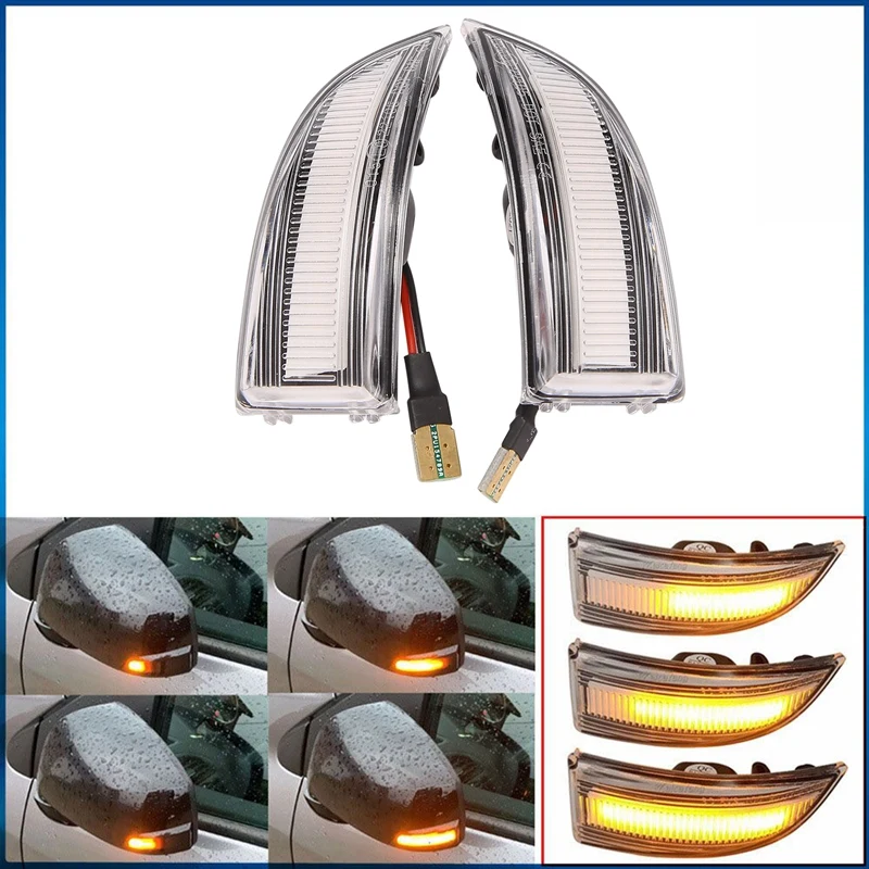 Car Rearview Mirror Turn Signal Lamp Indicator Light For Fluence Latitude Megane MK3 Samsung SM5 2009-2019