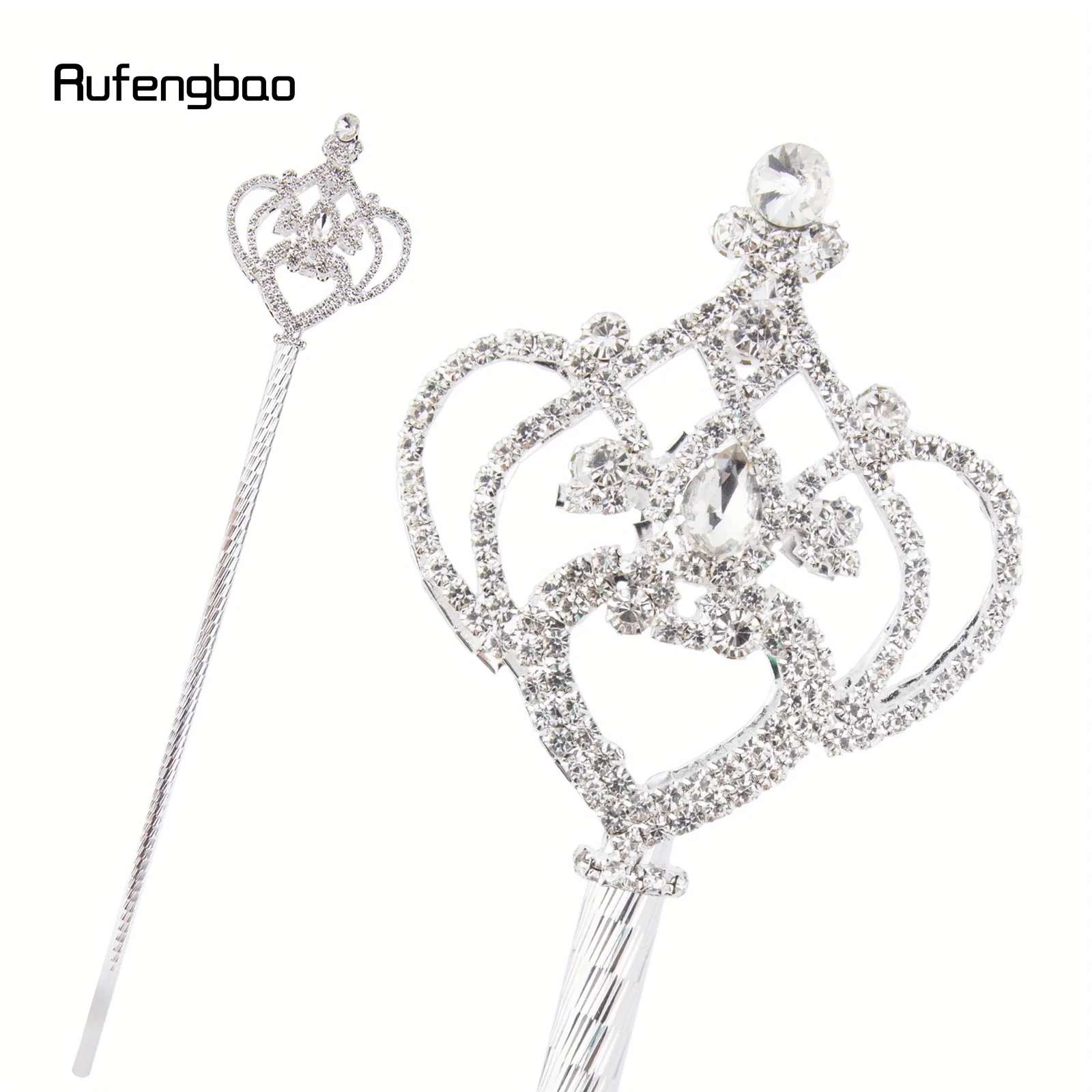 

Белая Корона Алмазный Сплав Корона Фея Палочки Для Принцессы Палочка Костюм Для Вечеринки Свадьба День Рождения 50 см Выступление Сценическая Трость