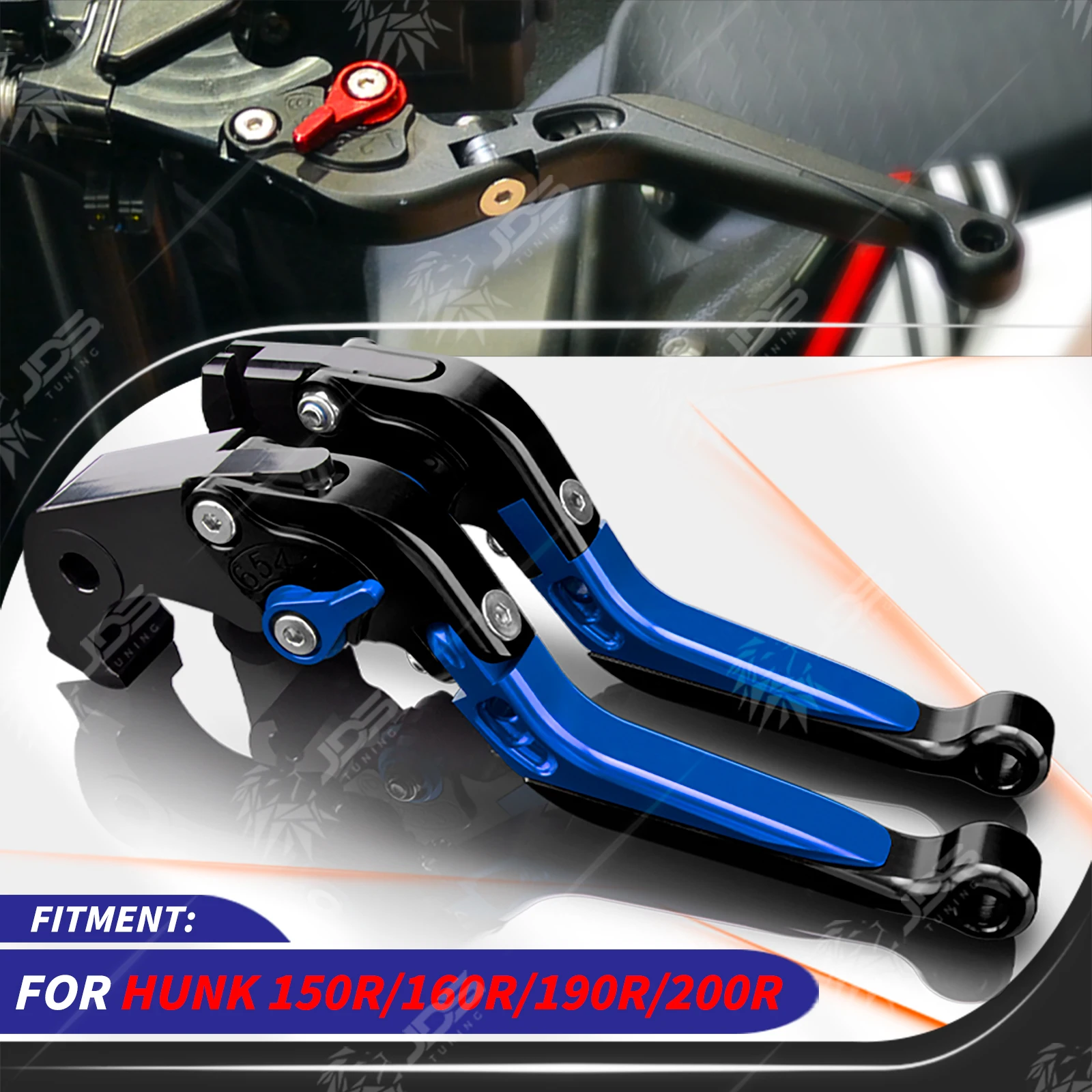 

For HeroMotoCorp HUNK 150R/160R/190R/200R Brake Lever Set Foldable Adjustable Handle Levers Motorcycle Accessories Parts