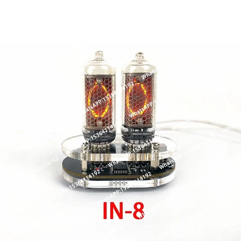Afbeelding 3: 2-cijferige IN-18 thermometer Glow Tube Thermometer IN8 timer Nixie Clock Home USB 5V