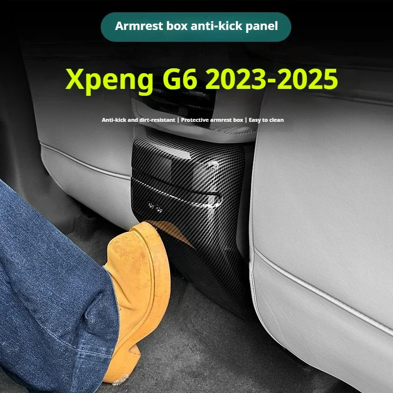 Fit for Xpeng G6 2023 2024 2025 Xiaopeng G6 Rear Seat Anti-Kick Panel Protector Mat Car Interior Decoration Accessory