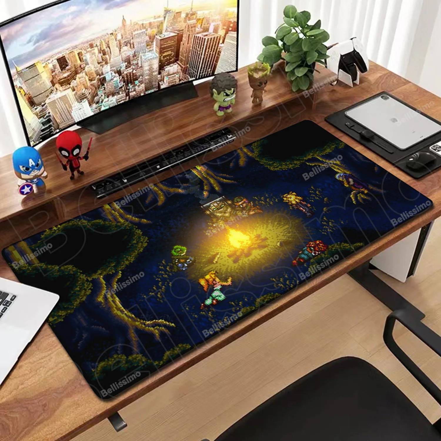 لوحة ماوس للكمبيوتر المحمول بكسل آرت فورست HD طباعة لوحة ماوس الكمبيوتر أنيمي C- كرونو الزناد لوحة المفاتيح ألعاب الكمبيوتر مكتب ماوس حصيرة