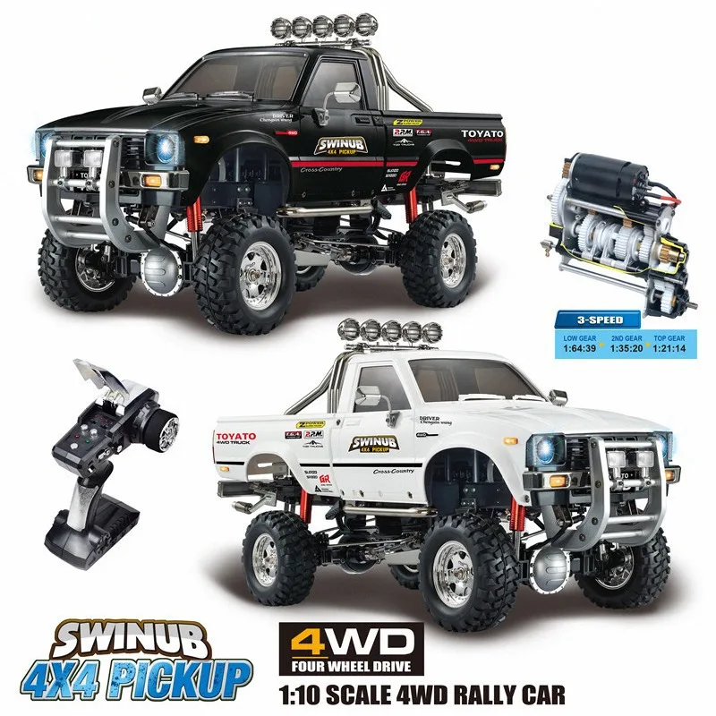 

HGP409 Little Mountain Pig 4WD RC Car 1/10 2.4G Pickup Truck Full Scale 4Ch Simulation Model Climbing Car Toys For Children