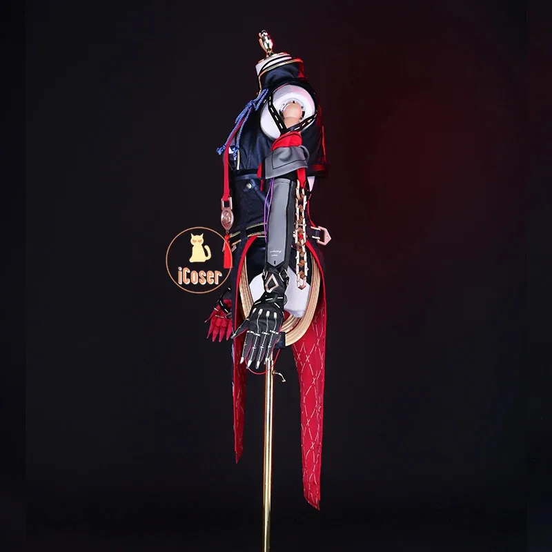 Wuthering Waves Yinlin Costume Cosplay Parrucca Abito Uniforme Cheongsam Orecchini Copricapo Jinzhou Huanglong Festa di Halloween per le donne