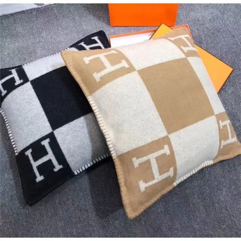 رمي وسادة الأوروبية والأمريكية استراحة الغداء وسادة أريكة وسادة السيارة الصوف النسيج أريكة وسادة وسادة السيارة #4
