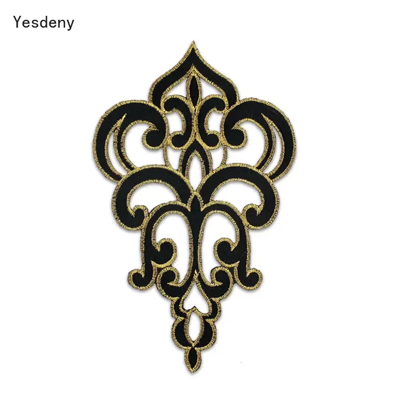 10 pz. 24.5*14.5cm 11 colori costumi da palcoscenico accessori etnici tradizionali Patch ricamo fai da te Anime Costume fiori