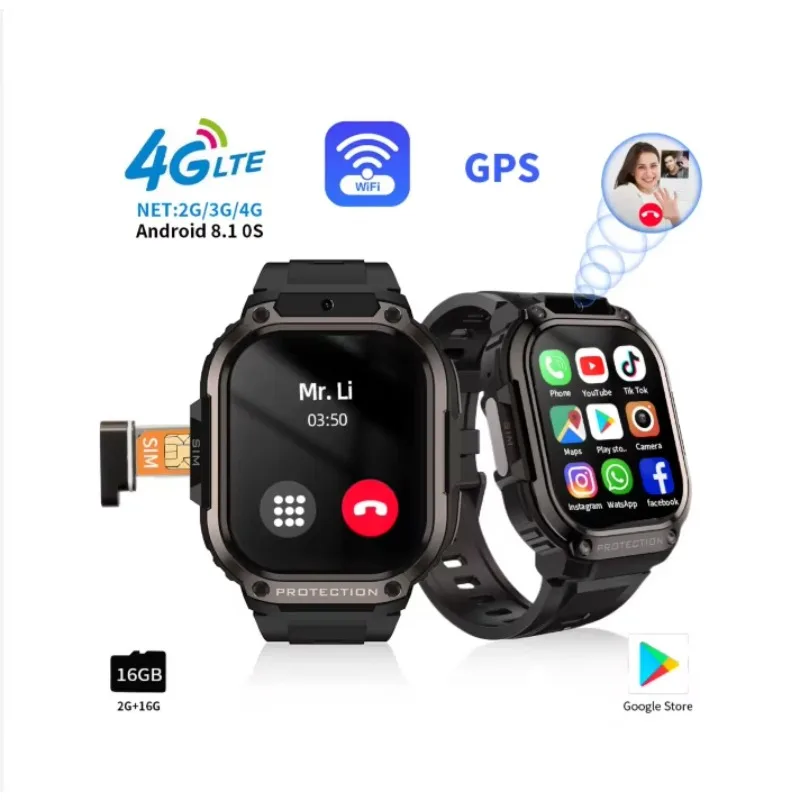 TLCRETE OEM رخيصة DM63 ساعة ذكية شعار مخصص أندرويد 8.1 بطاقة SIM دعم مقاوم للماء IP67 سيليكون الفرقة نشاط المقتفي البريد الإلكتروني