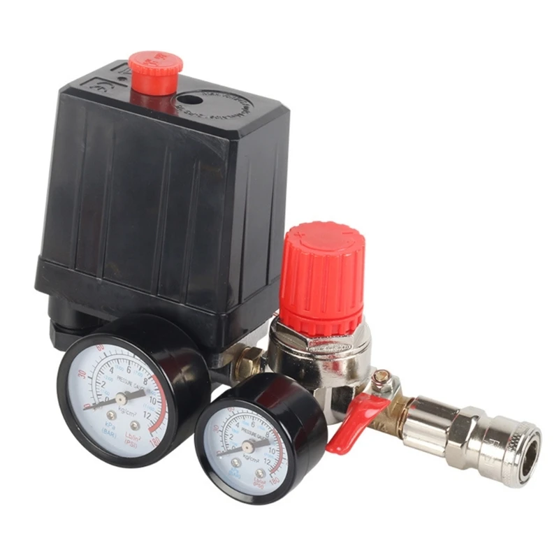 220V Air Compressor PressureControl Switches Manifolds Relief Regulator