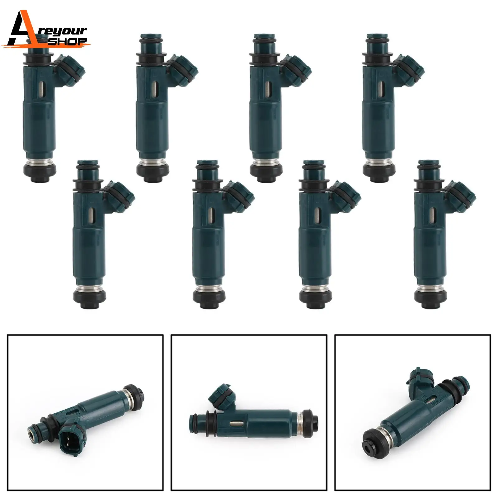 Areyourshop 8pcs Fuel Injectors Fit For 4Runner Land Cruiser LX470 4.7L 23250-46080 84212236 Car Auto Parts