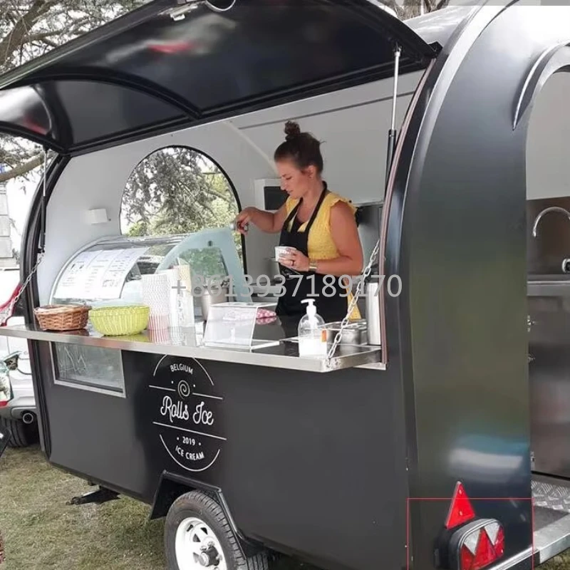 

2025 г., популярный уличный торговый прицеп для закусок в США, дешевая цена, мобильная тележка для еды, запасы для продажи