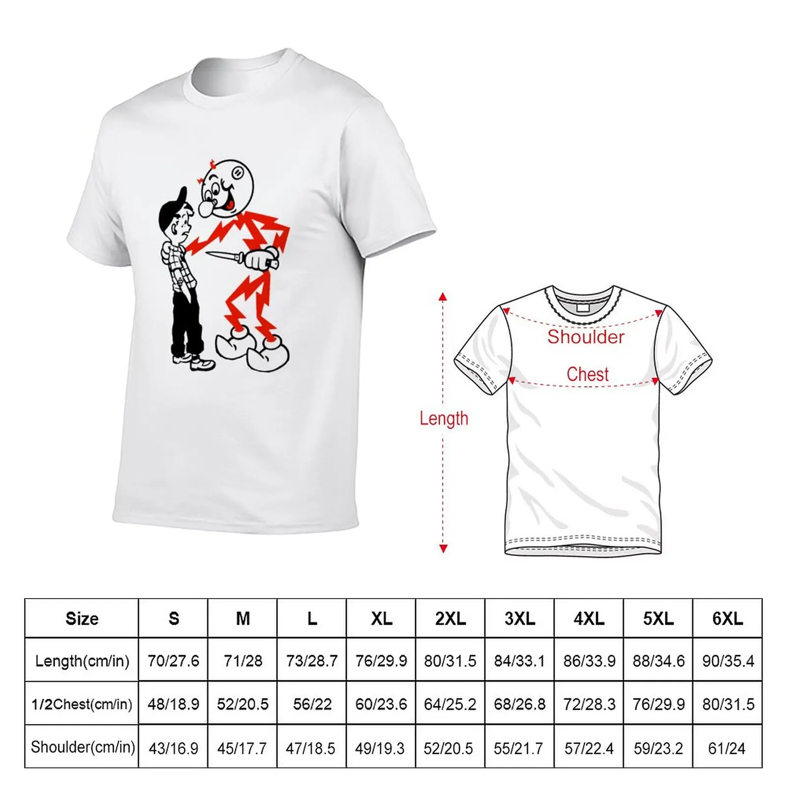 New Reddy Kilowatt T-Shirt oversized t shirt Aesthetic clothing plain t-shirt Tee shirt mens graphic t-shirts