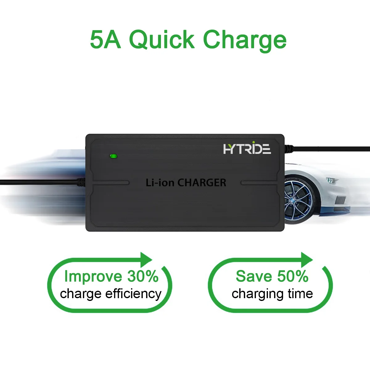 Imagem -02 - Hytride-smart Lithium Ion Battery Charger Carregador Rápido 52v 5a 14s 58.8v