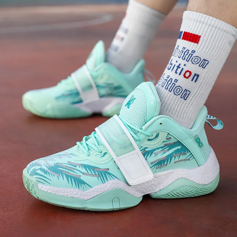 New High-quality Basketball Shoes Men Sports Shoes Breahable Mesh Kids Basketball Sneakers Athletics Basket Shoes Women Sneakers