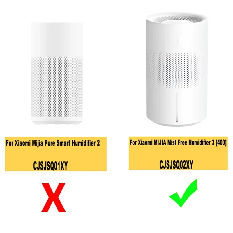 2 peças filtro hepa cjsjsq02xylx para xiaomi mijia umidificador sem névoa 3 [400] filtro de limpeza doméstica