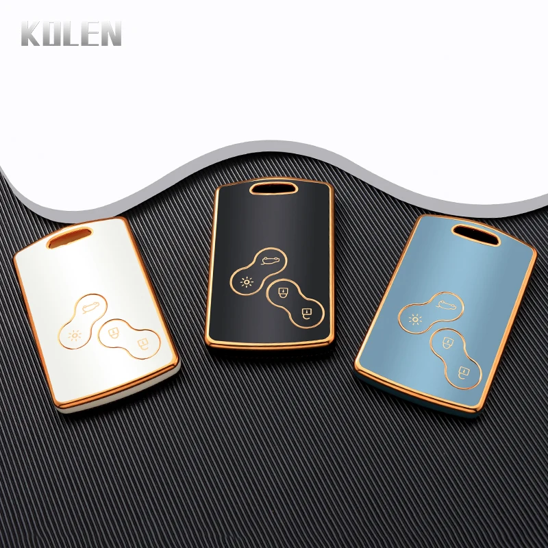 TPU Car Card Key Case Cover Shell For Renault Duster Captur Clio Logan Megane 1 2 3 Koleos Scenic Nema Fluence Zoe Accessories