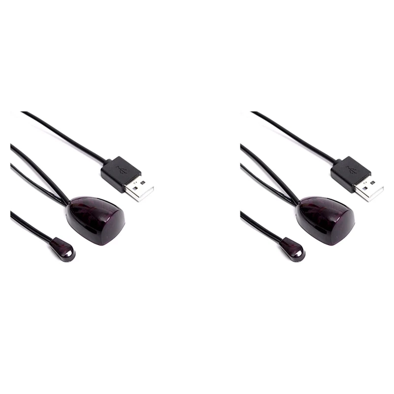 New 2X IR Extender Infrared IR Remote Control Receiver USB IR Receiver Adapter Transmitter