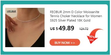 FEOBUR Sparkling 0.2-3CT Moissanite Stud Earring Rose Gold Color 925 Sterling Silver Lab Diamond Ear Studs Women Party Jewelry