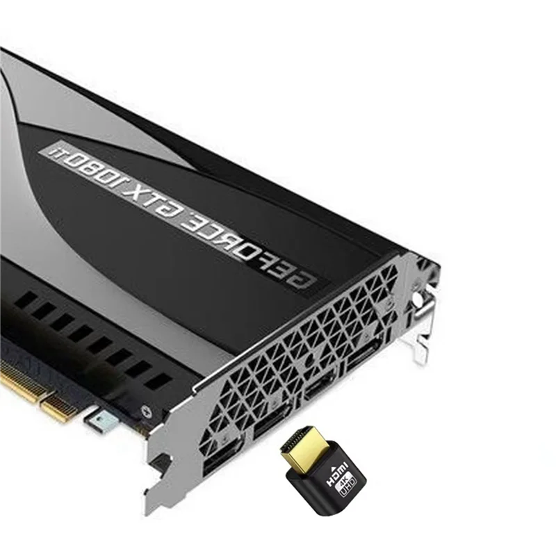 【Buy Now】2X 4K Displayport Dummy Plug DP Display Adapter EDID Headless Ghost Emulator Accessories For PC Graphics Video Card