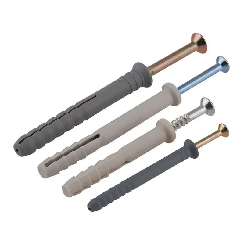 5/10/20 قطعة البلاستيك الذاتي الحفر دريوال و مرساة جدار M6 M8 M10 مع طقم مسامير ربط جدار التوصيل مرساة توسيع الترباس الأنابيب العمود