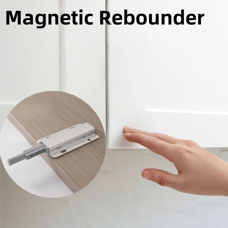 

Cabinet Door Magnetic Suction Wall Cabinet Rebounder Aluminum Alloy Rebounder Push-type Drawer Wardrobe Handle-free Springer