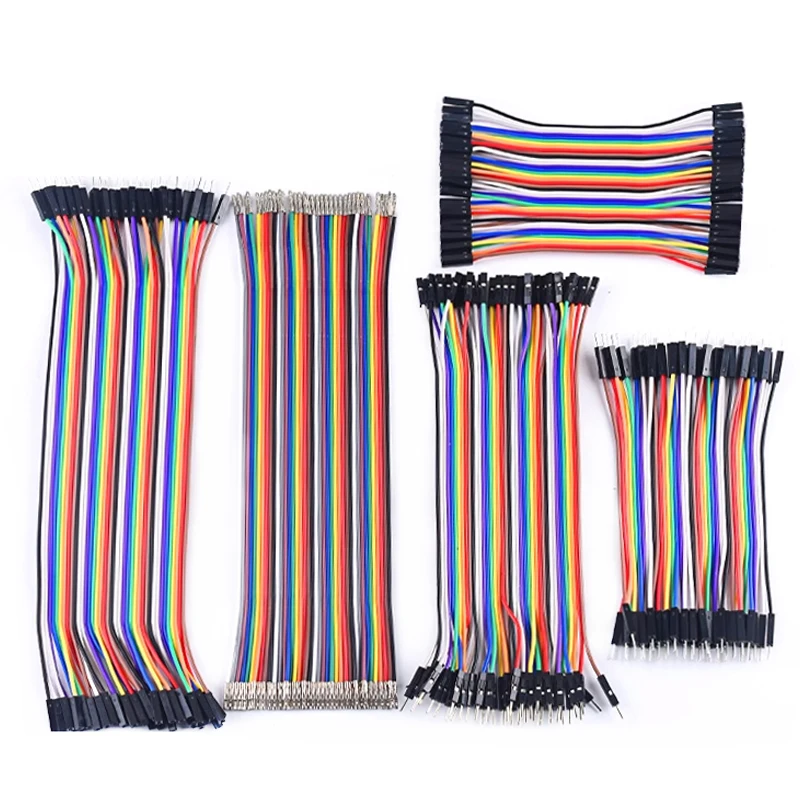 40-Pin Dupont Jumper-Kabel-Set 10cm 20cm 30cm 40cm Stecker zu Stecker Buchse zu Stecker Buchse zu Buchse Dupont-Leitungen für Arduino DIY – Detail 1