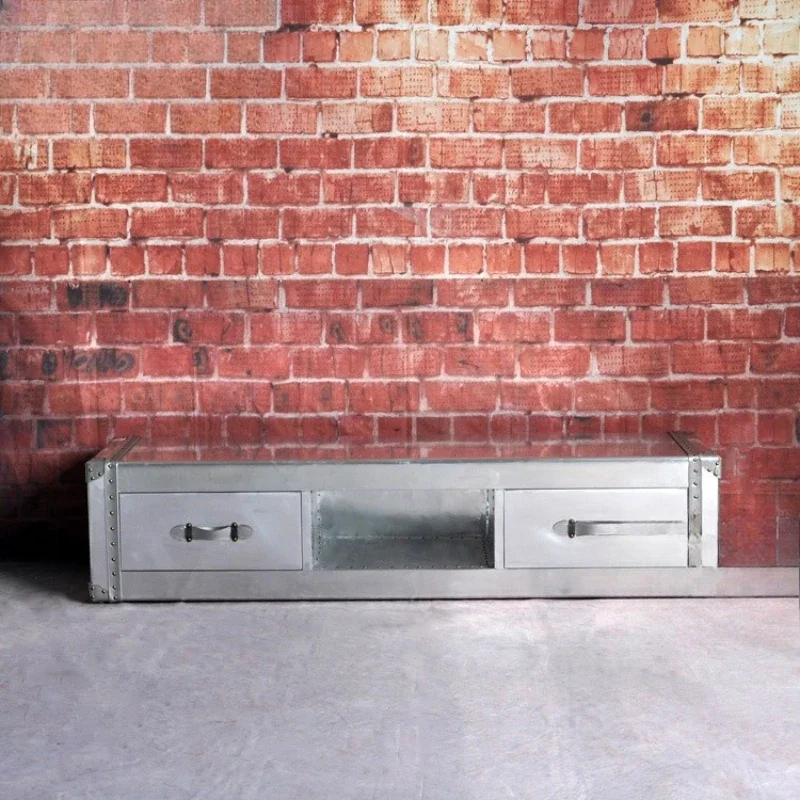 

Metal TV cabinet LOFT industrial style designer personality European complex