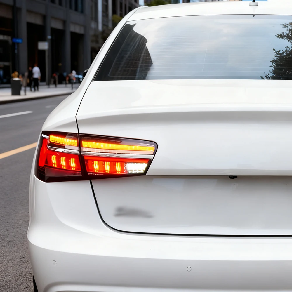 

Автомобильные задние фонари в сборе для Audi A6 C7 2012-2018, обновление, анимация запуска, новый стиль, светодиодный динамический сигнальный светильник, инструменты, аксессуары