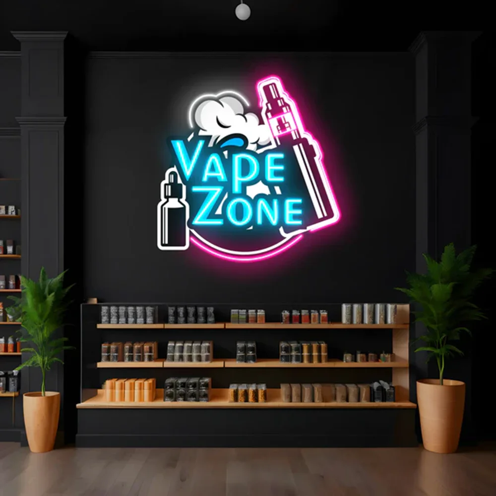 Cigarette Vape Neon Sign, Open - Vaping Shop review and price